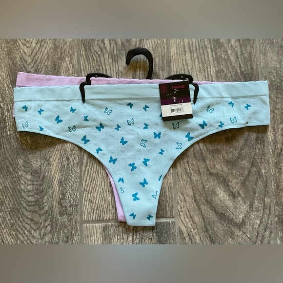 New 2 Pair of Nobo No Boundaries Seamless Thong Panties Size XXL - Picture 1 of 3